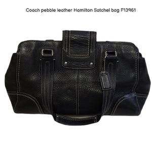 Coach pebble leather Hamilton Satchel bag F13961
